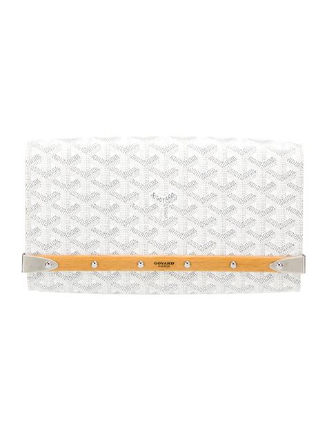 goyard clutch white|goyard monte carlo clutch.